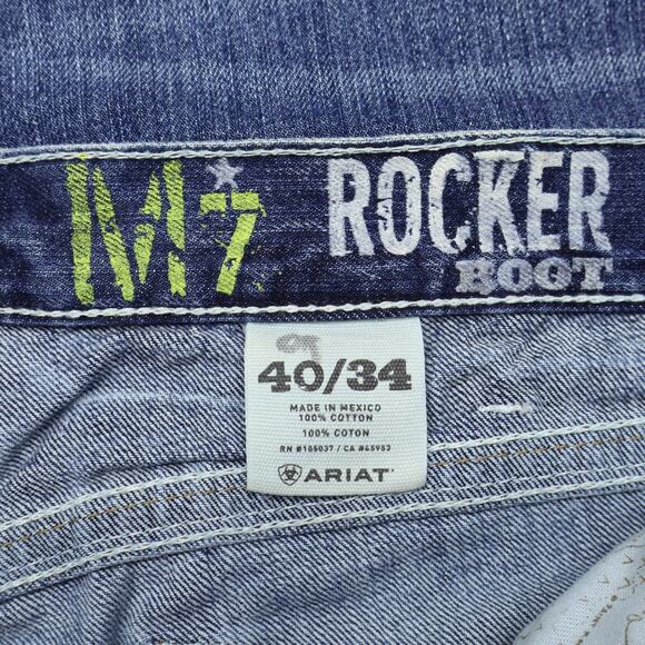 Ariat M7 Rocker Jean 40x34 Low Rise Wider Boot Cut Cowboy Western Rodeo NWT - Picture 7 of 9
